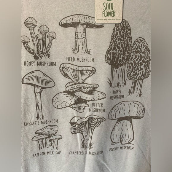 SOUL FLOWER mushroom tee - Picture 4 of 5